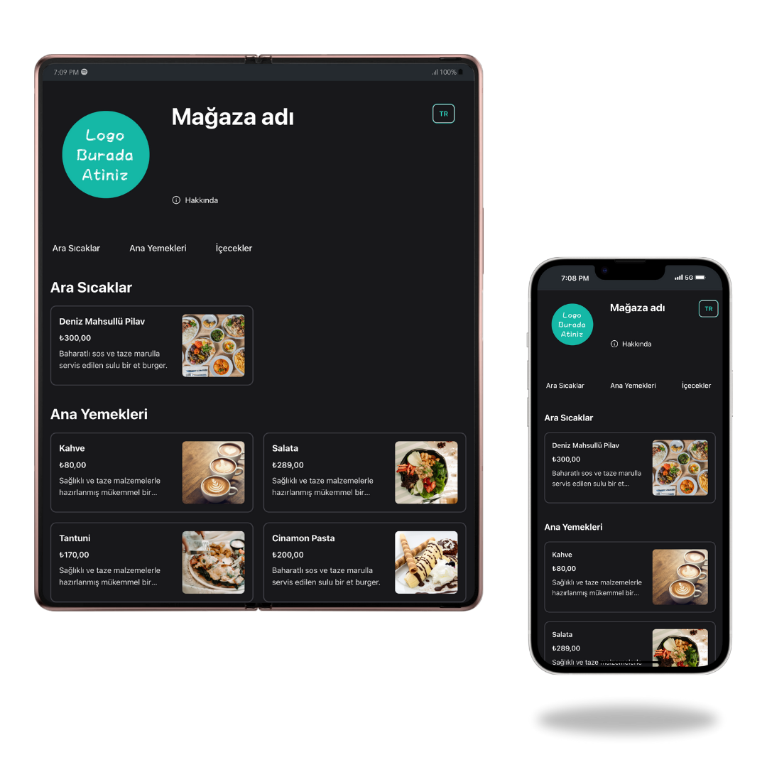 Menus Built for All Devices